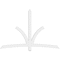 Ekena Millwork Davenport Architectural Grade PVC Gable Bracket, 84"W x 56"H x 2"D x 4"F, 16/12 Pitch GBP084X56X0204DAV00 - alternate 4